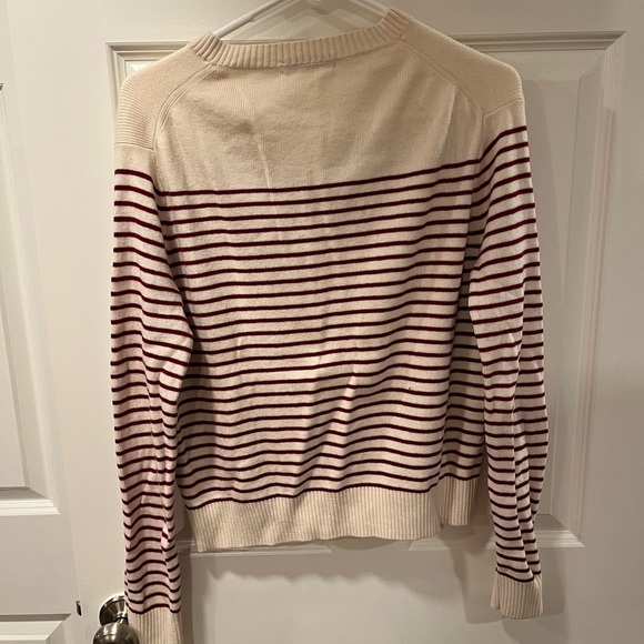 Alex Mill Cream and Red sweater - Picture 3 of 4